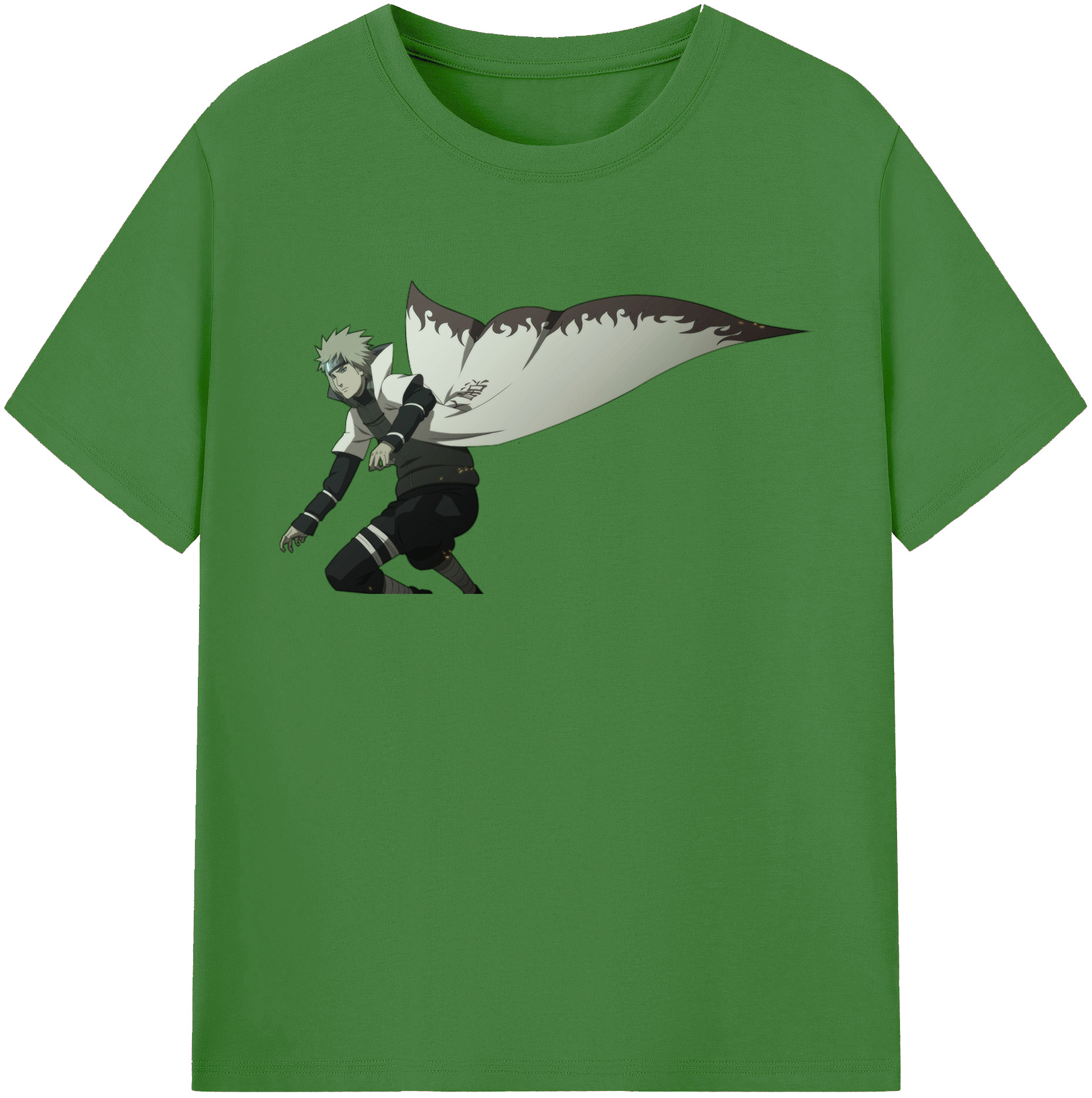 （画像用） NARUTO -ナルト- 波風 ミナト Namikaze Minato レディースカジュアルプリントTシャツ（綿100％）